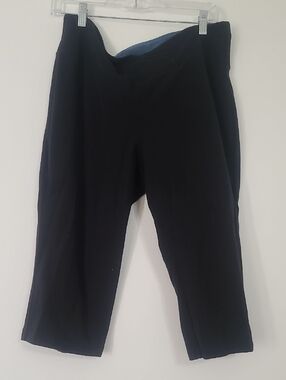 Black Stretch Capri Exercise Pants